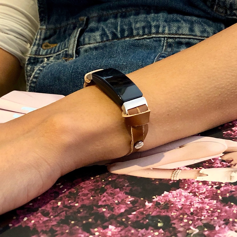 Elegant Bronze Brown Fitbit Inspire Bracelet Strap
